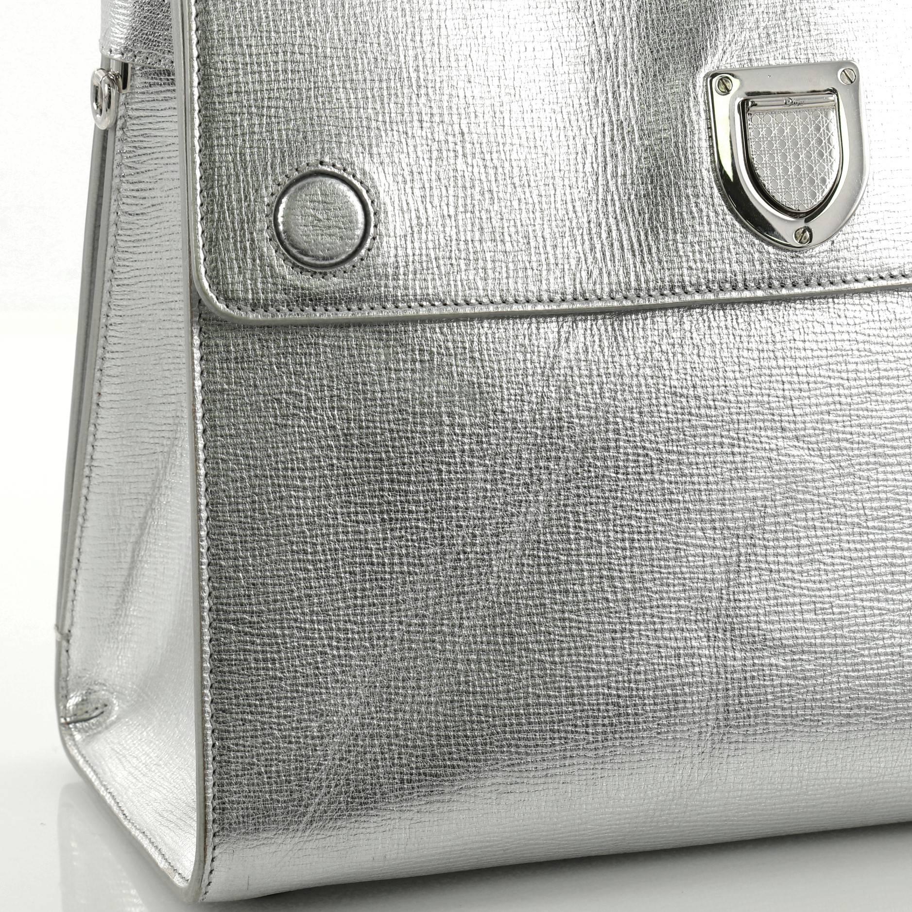Christian Dior Diorever Top Handle Bag Leather Medium 2