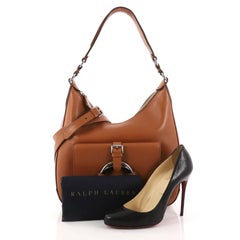 Ralph Lauren Collection Stirrup Hobo Calfskin Leather Small