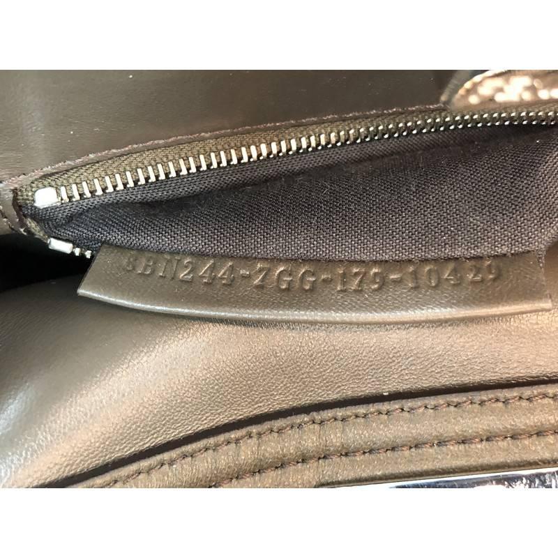 Fendi Peekaboo Handbag Leather with Python Whipstitch Mini In Excellent Condition In NY, NY