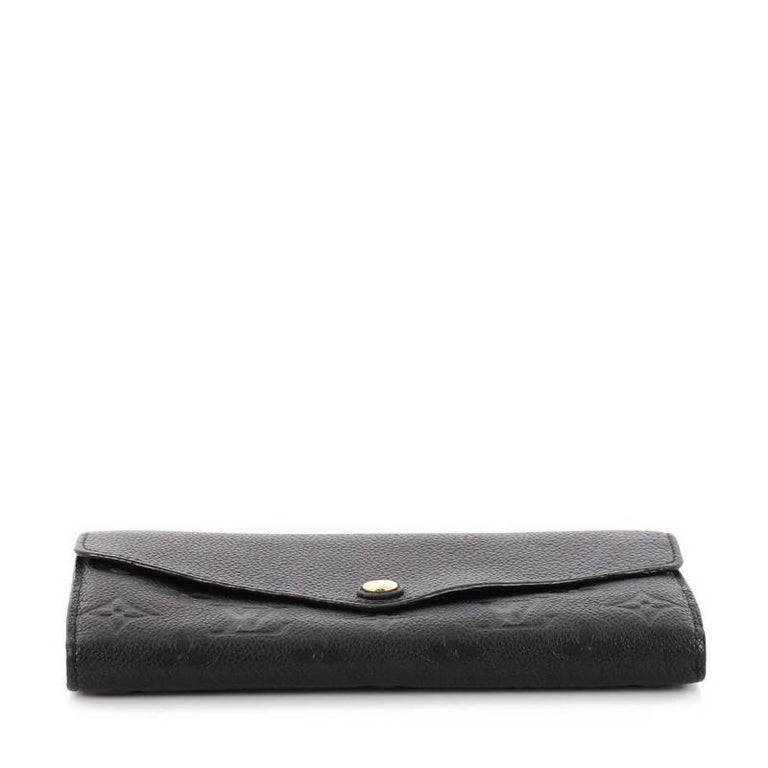 Louis Vuitton Black Monogram Empreinte Sarah Wallet NM - LV Handbags