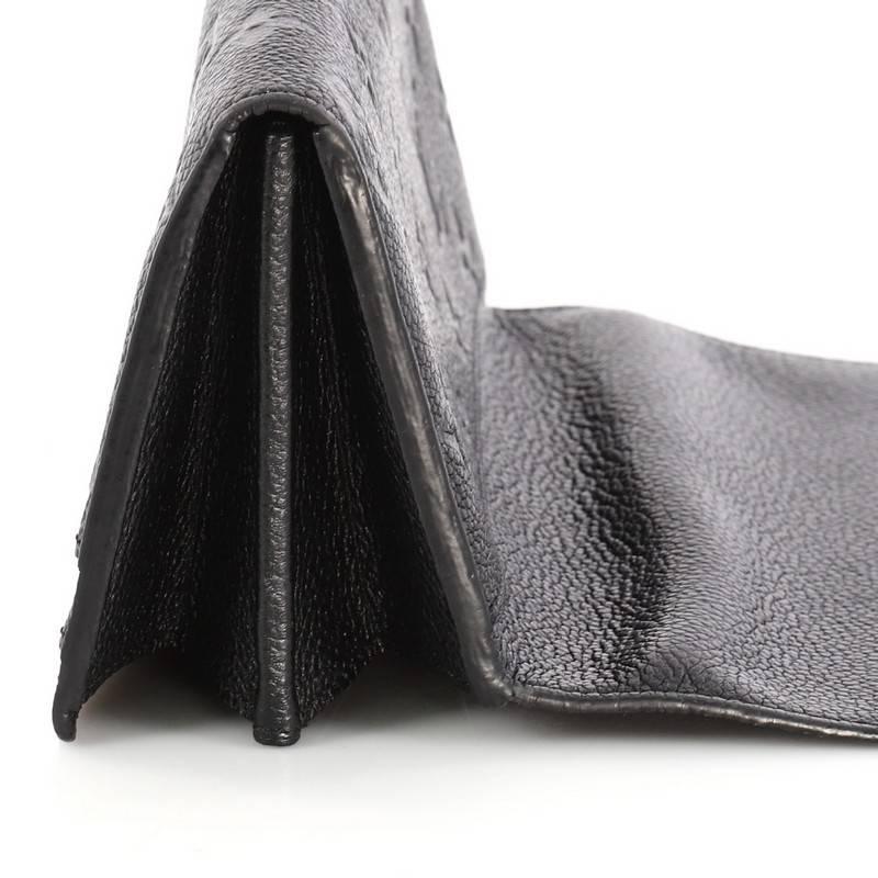 Black Louis Vuitton Sarah Wallet NM Monogram Empreinte Leather