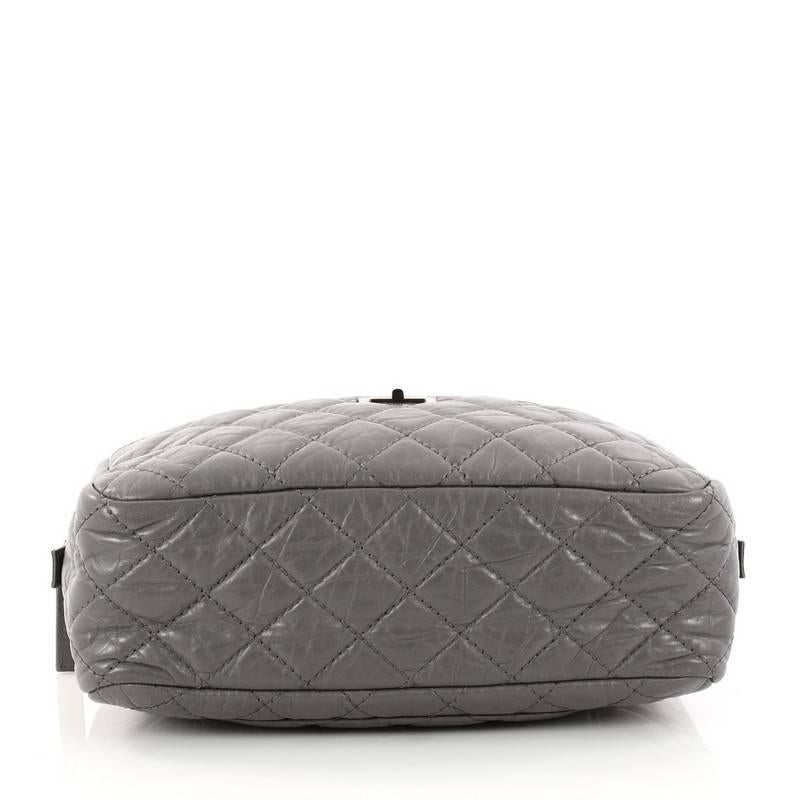 Women's or Men's Chanel Reissue Camera Bag Quilted Aged Calfskin East West