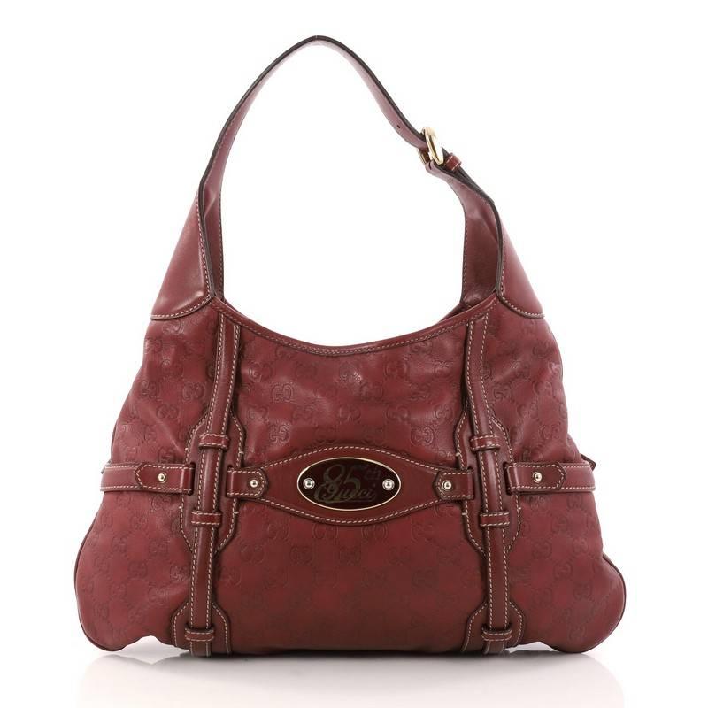 Gucci Limited Edition 85th Anniversary Hobo Guccissima Leather Medium In Good Condition In NY, NY