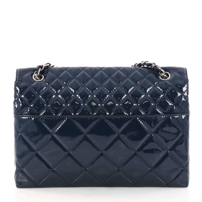 Women's Chanel In The Business Flap Bag Quilted Patent Vinyl Maxi
