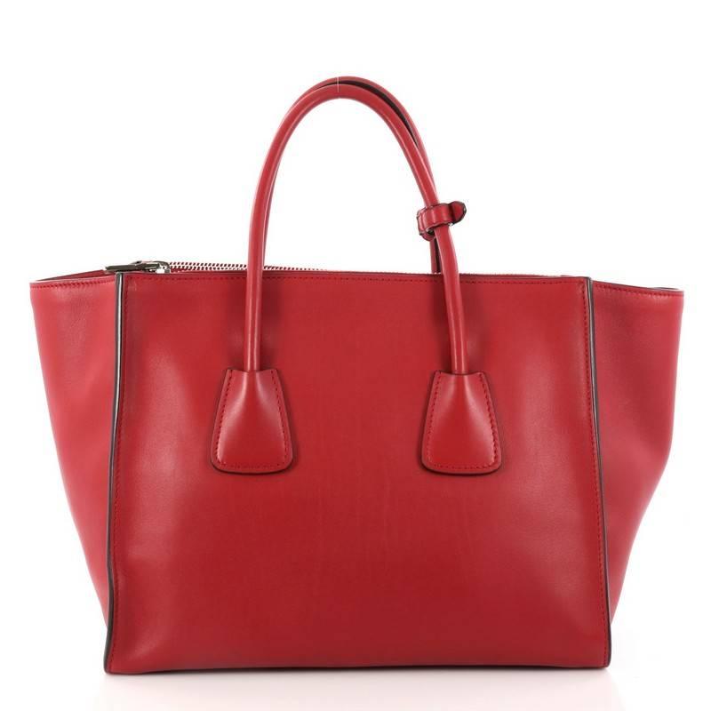 Prada Twin Pocket Tote City Calfskin Large In Good Condition In NY, NY