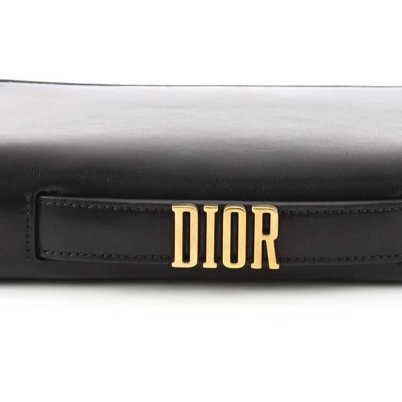Women's Christian Dior Tarot Pouch Embroidered Leather