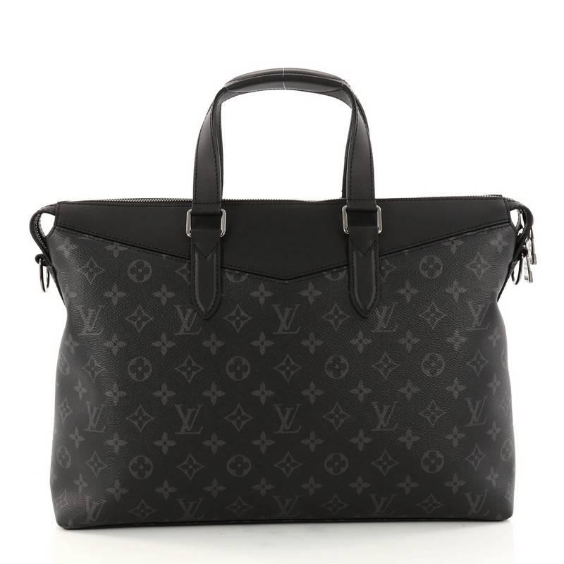 Black Louis Vuitton Explorer Briefcase Limited Edition Monogram Eclipse Canvas