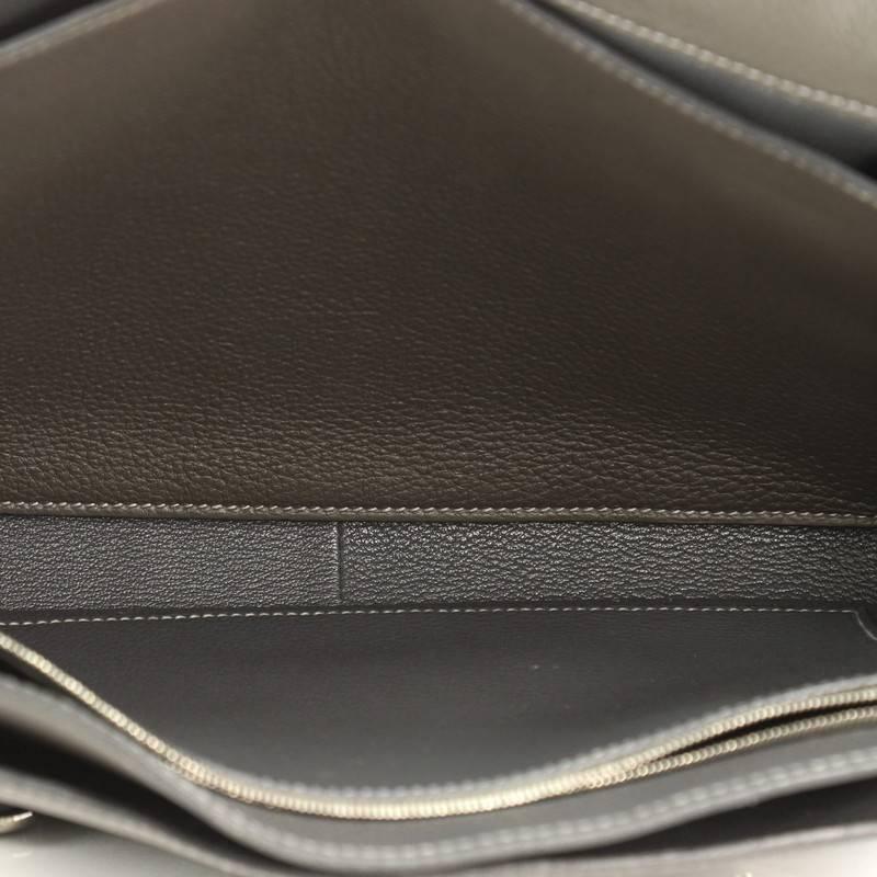 Hermes Steve Messenger Bag Clemence 35 In Good Condition In NY, NY
