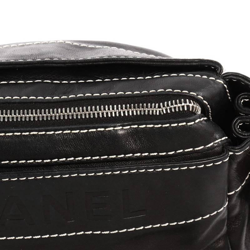 Chanel Lax Accordion Camera Bag Leather Medium 2
