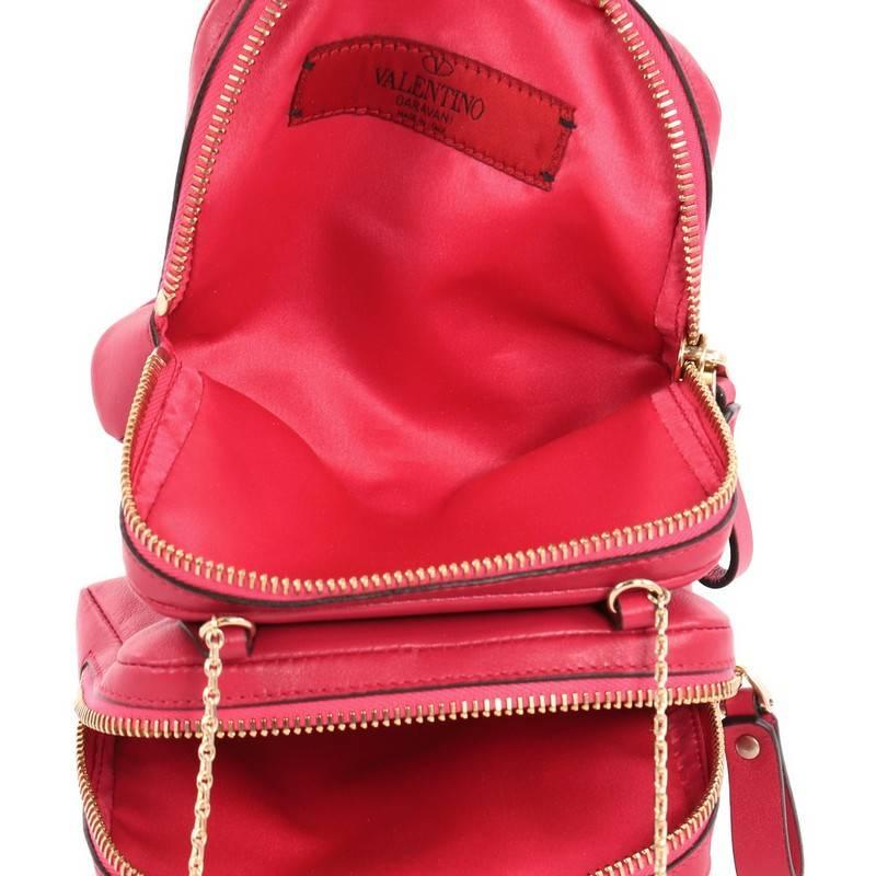 Women's or Men's Valentino Rockstud Camera Chain Crossbody Bag Leather Mini