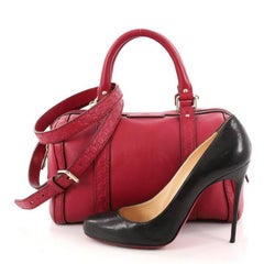 Gucci Joy Boston Bag Leather with Microguccissima Small