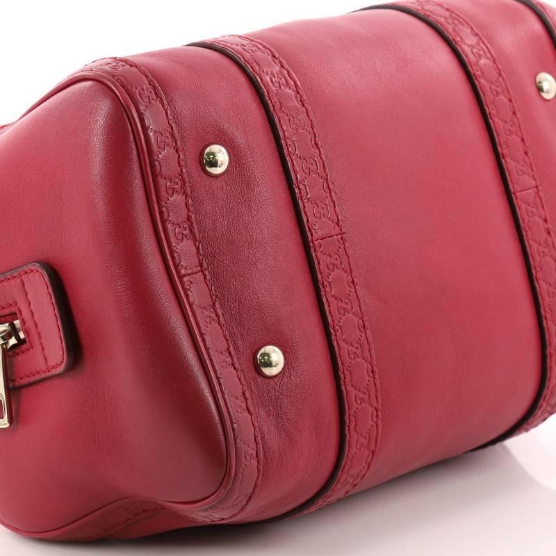 Gucci Joy Boston Bag Leather with Microguccissima Small 1