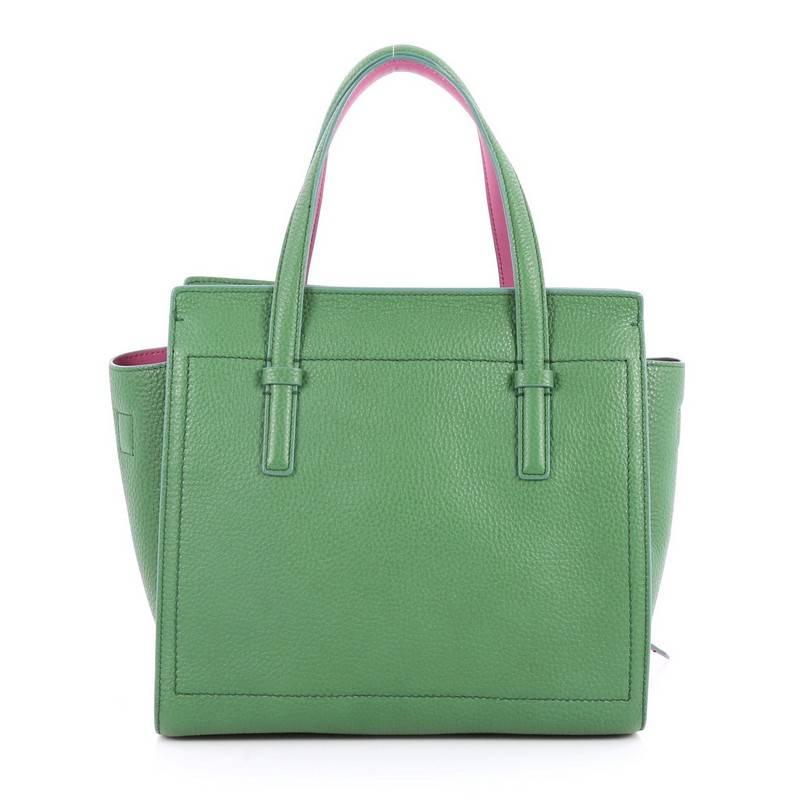 Salvatore Ferragamo Amy Tote Pebbled Leather Mini In Excellent Condition In NY, NY