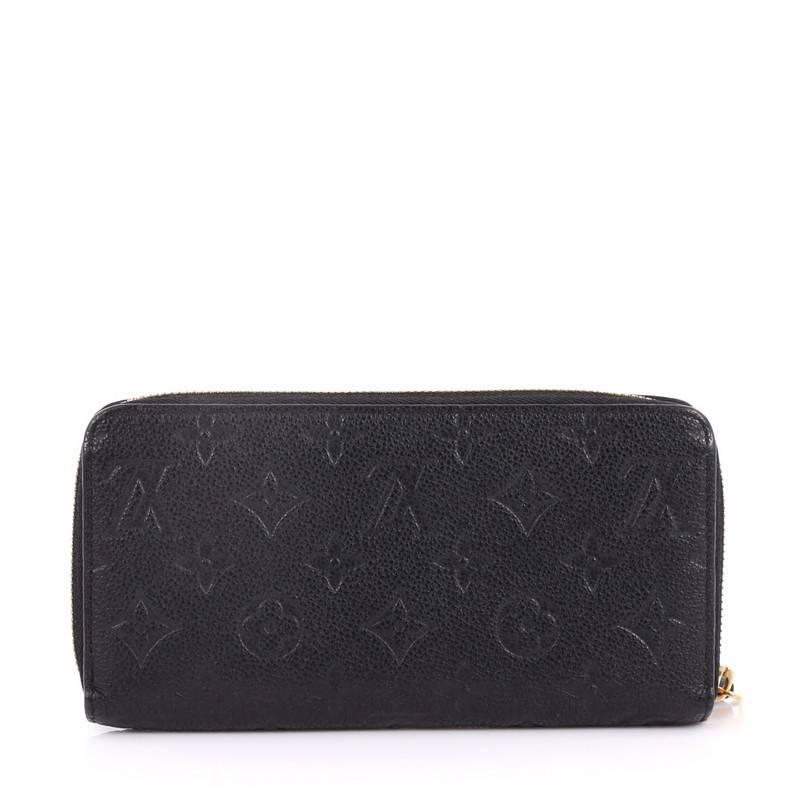 Louis Vuitton Zippy Wallet Monogram Empreinte Leather In Excellent Condition In NY, NY