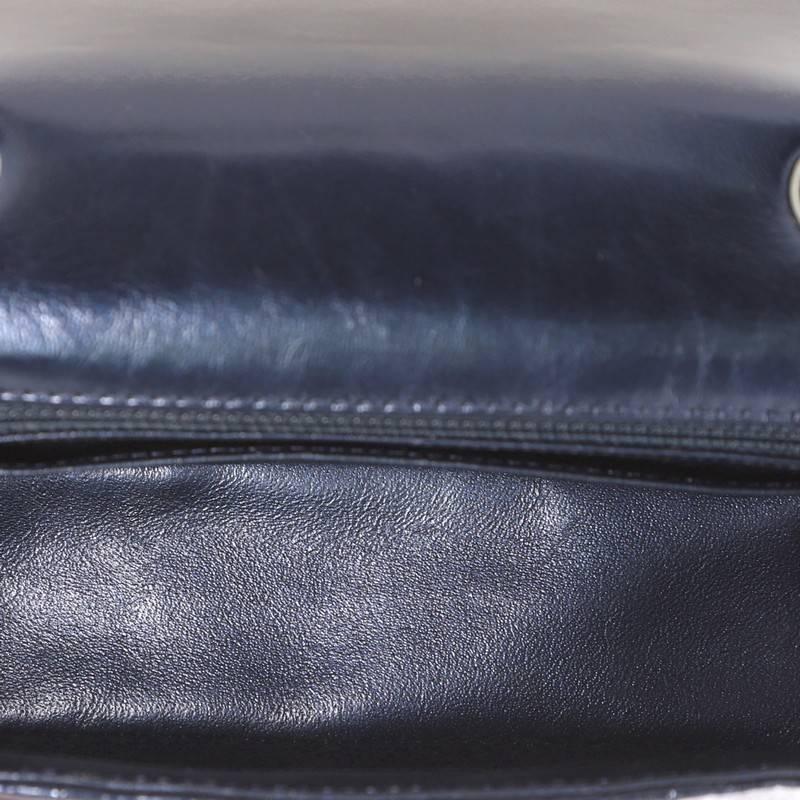 Black Chanel Airlines Grommet Studded Calfskin Mini Single Flap Bag