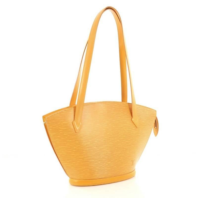 Orange Louis Vuitton Saint Jacques Handbag Epi Leather PM