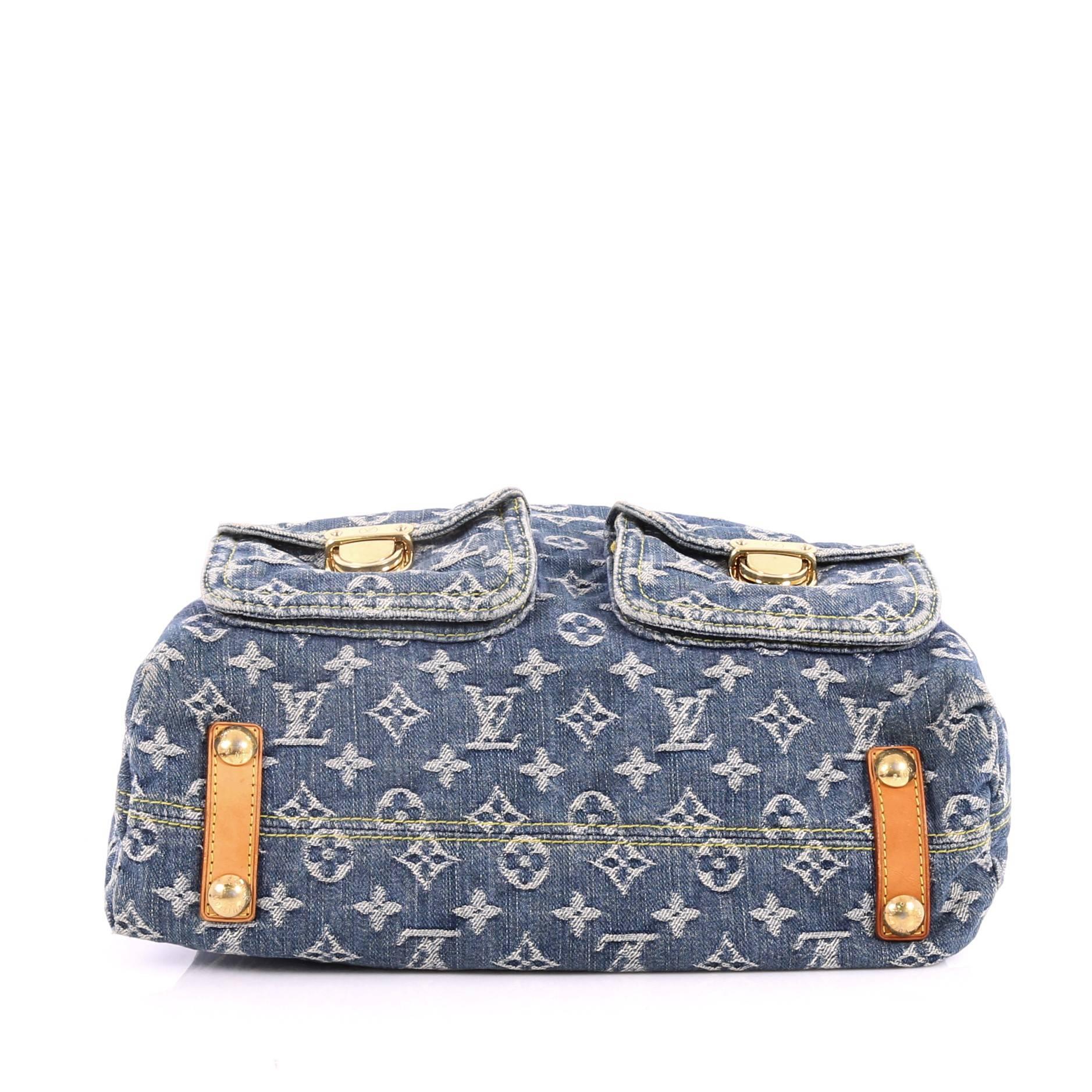 Women's Louis Vuitton Baggy Handbag Denim GM