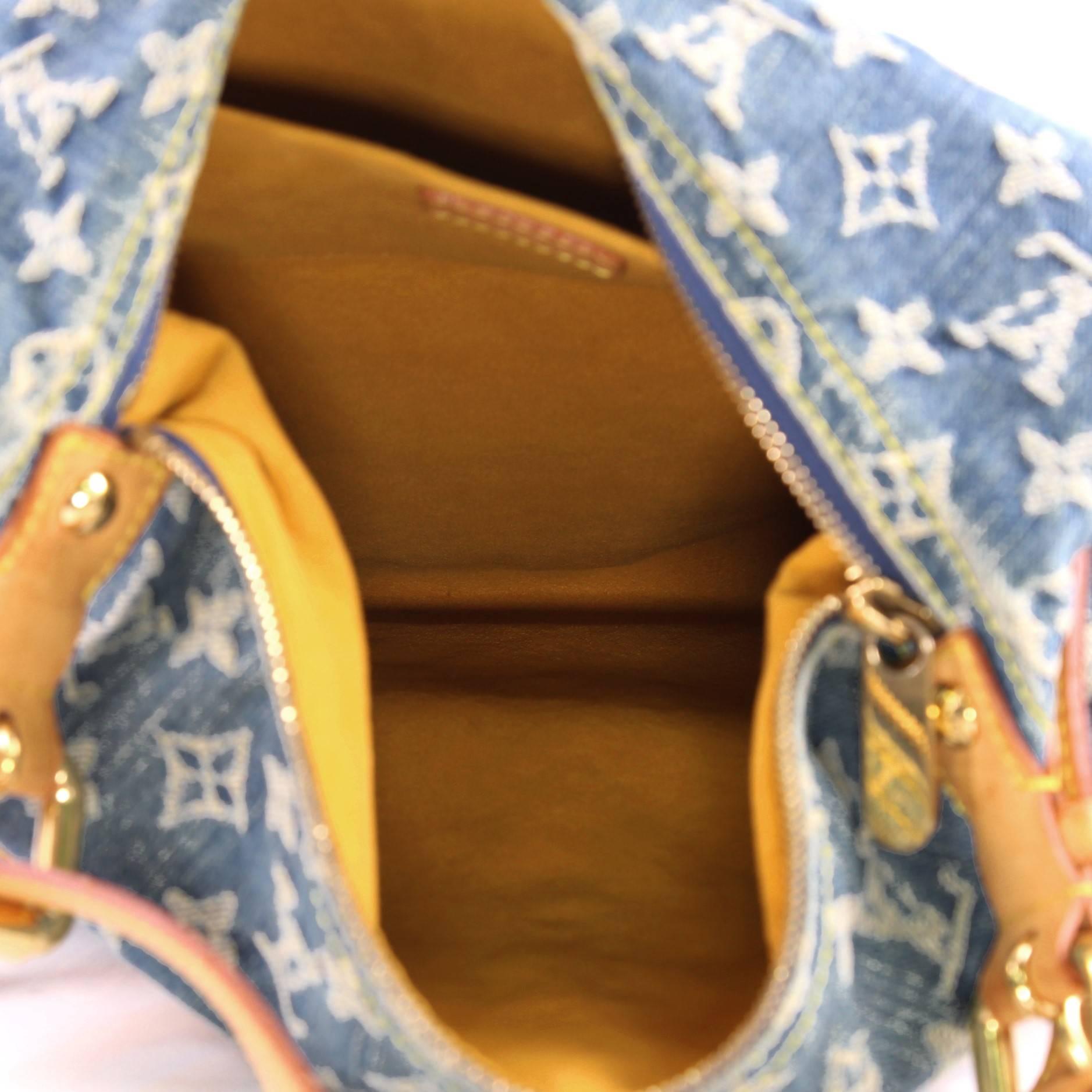 Louis Vuitton Baggy Handbag Denim GM 1