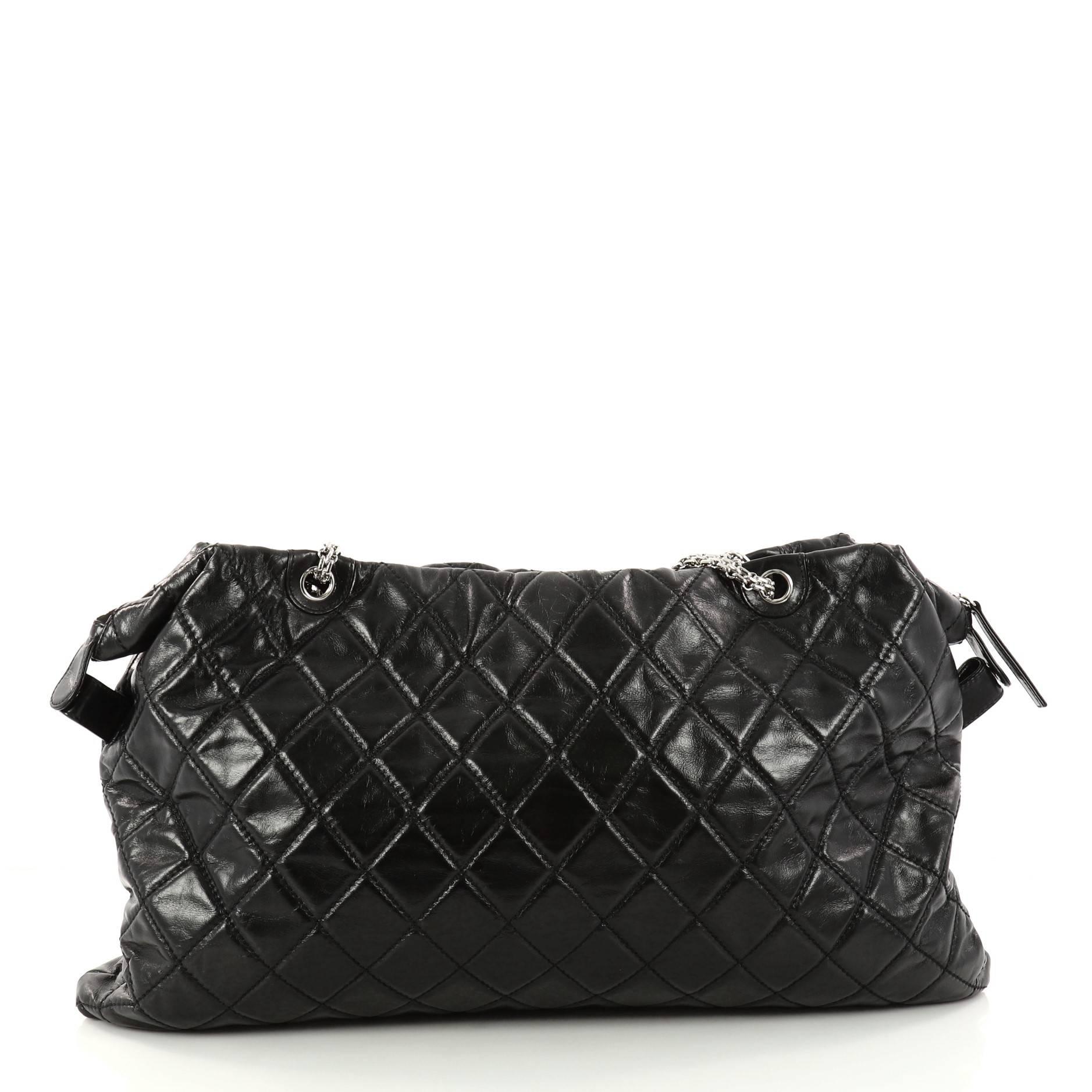 Chanel Overnight Reissue Tote Quilted Lambskin XXL In Good Condition In NY, NY