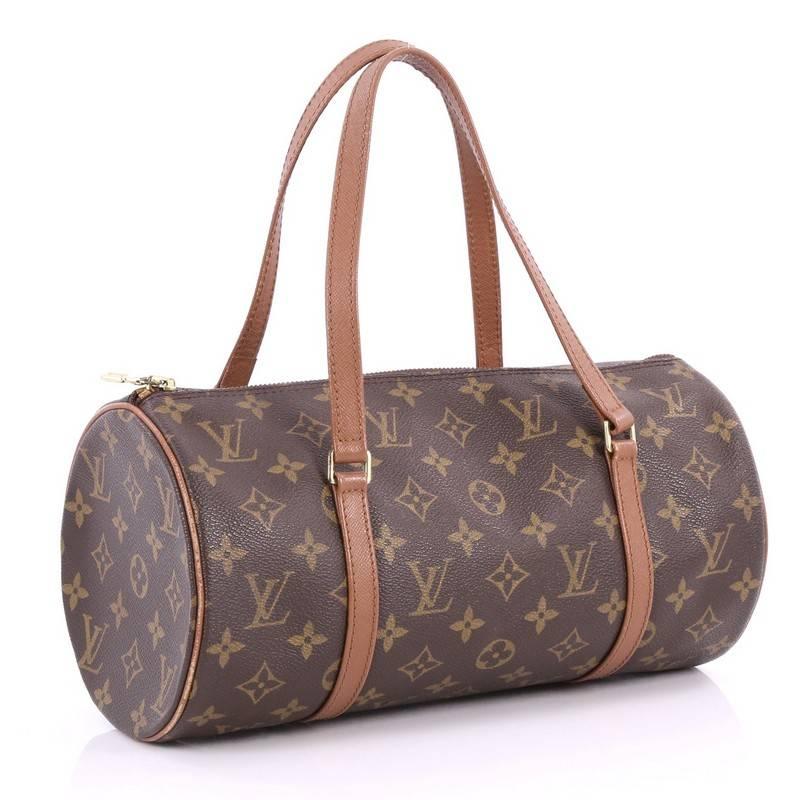 Brown Louis Vuitton Papillon Handbag Monogram Canvas 30