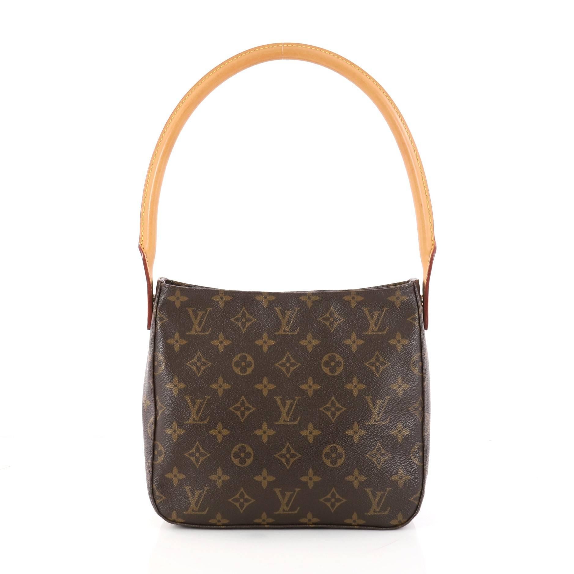 Louis Vuitton Looping Handbag Monogram Canvas Mm At 1stdibs