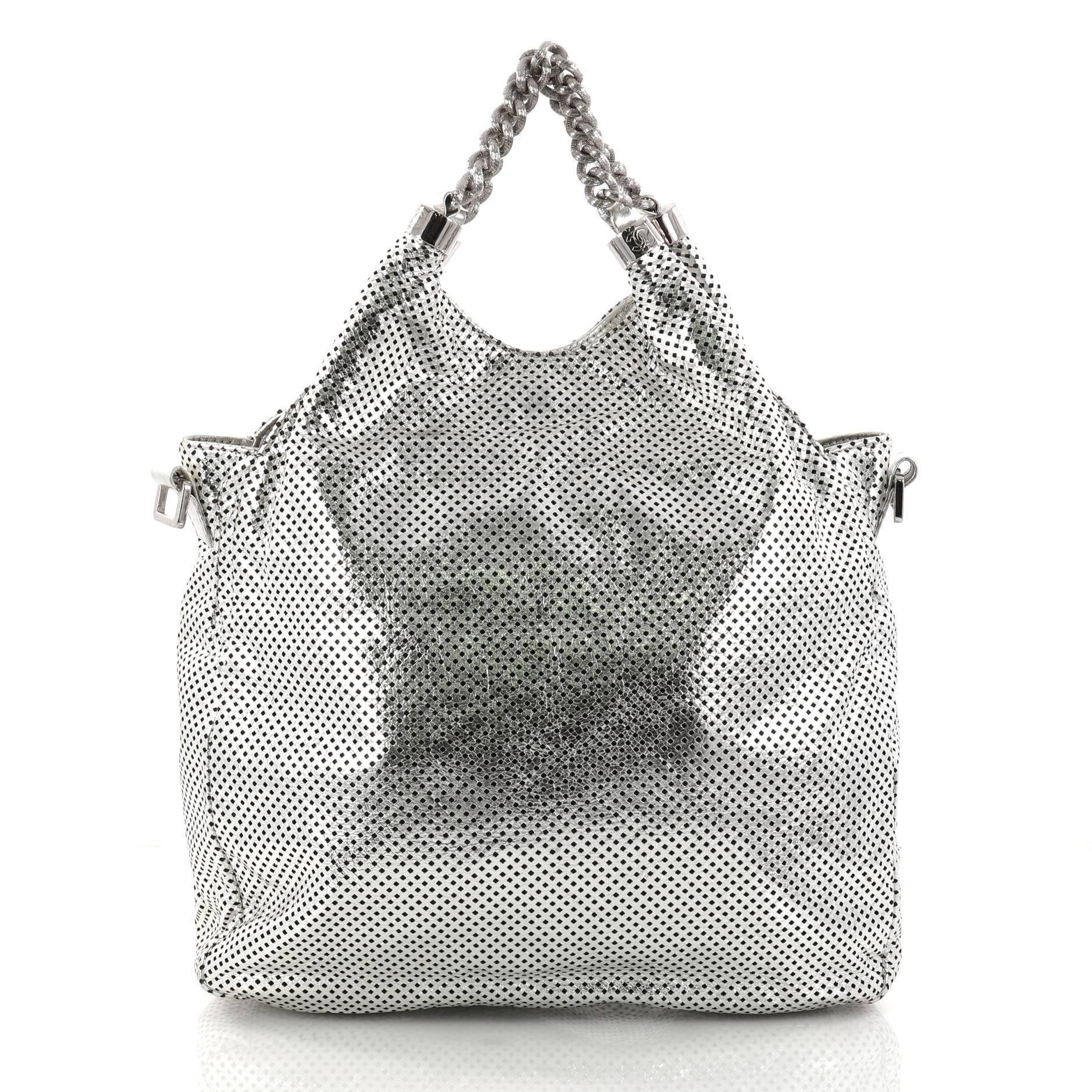 perforated sequin bag