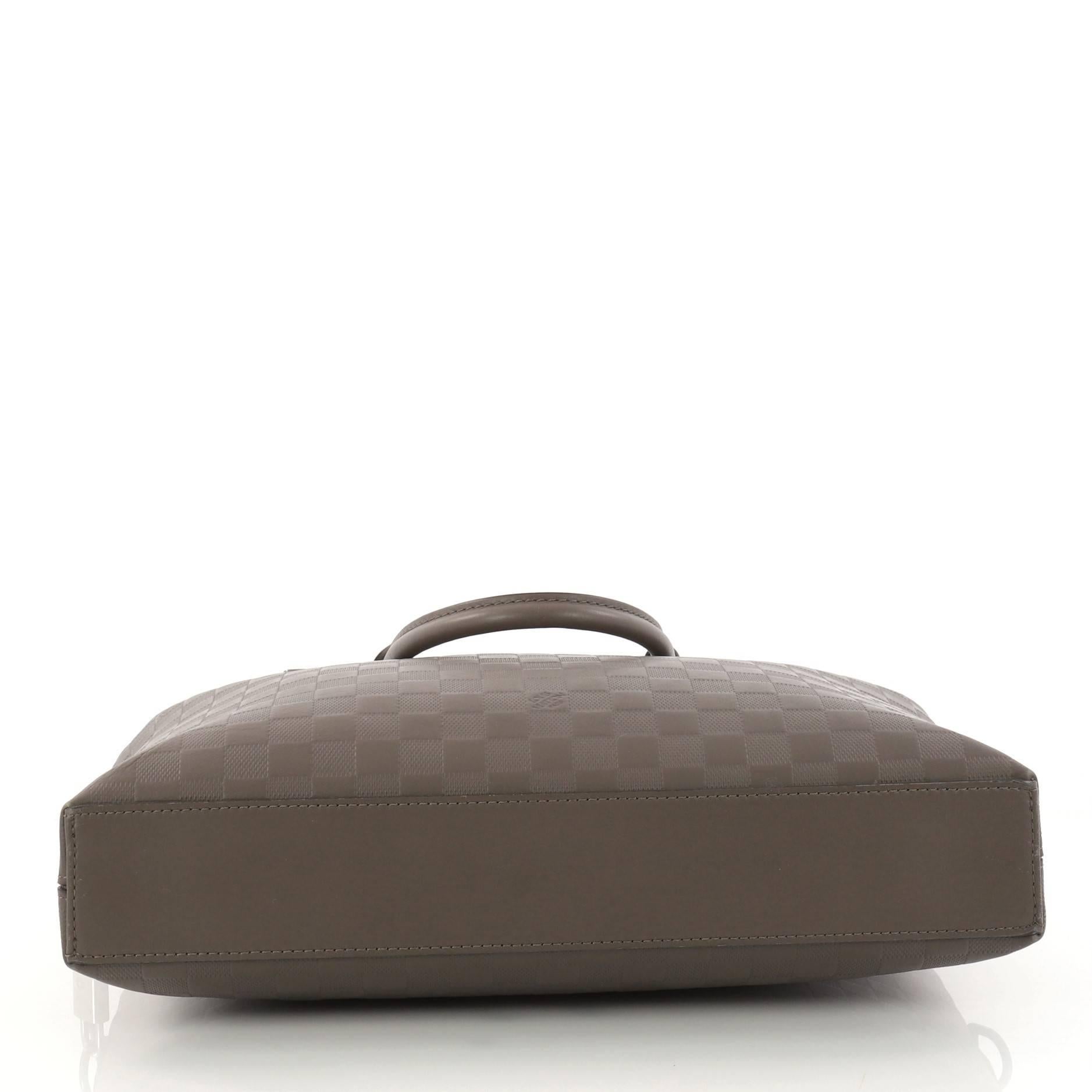 Gray Louis Vuitton NM Damier Infini Leather Porte-Documents Jour Bag