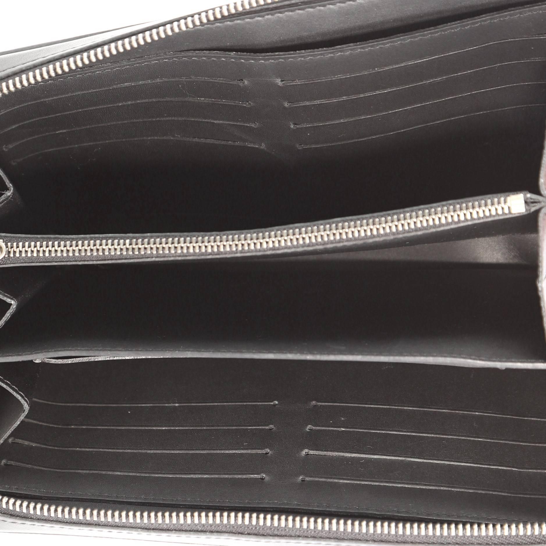 Black Louis Vuitton Zippy Wallet Damier Infini Leather XL