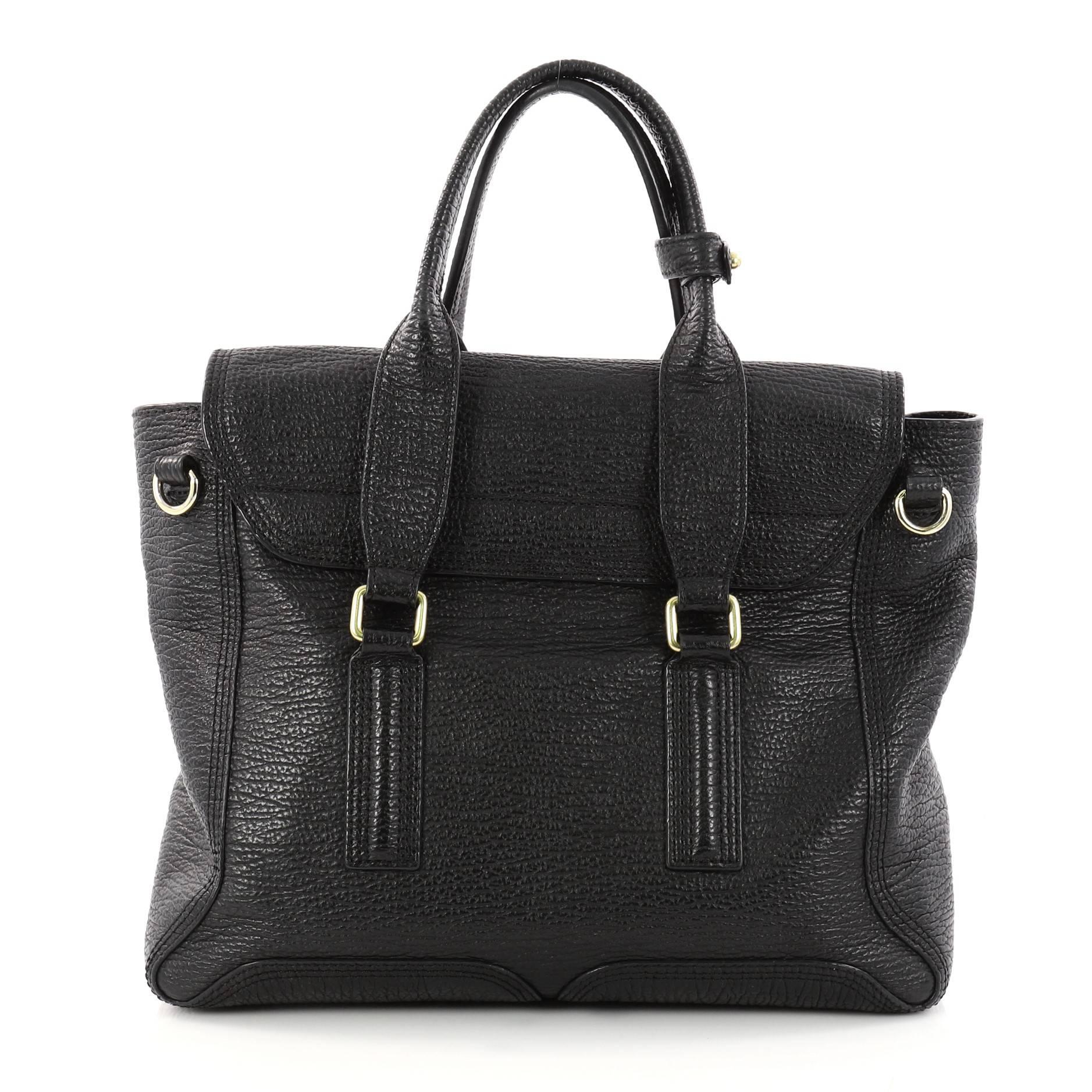 3.1 Phillip Lim Pashli Satchel Leather Medium In Good Condition In NY, NY