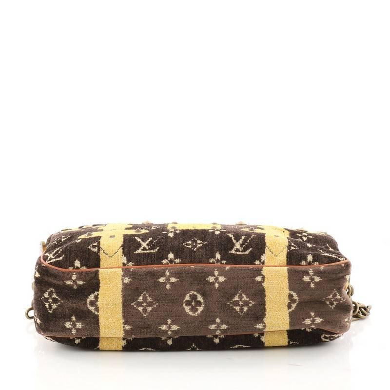 Brown Louis Vuitton Trompe L'Oeil Trocadero Handbag Monogram Velvet 27