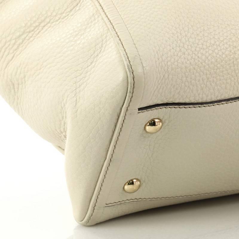 Women's Gucci Soho Convertible Top Handle Bag Leather Small 