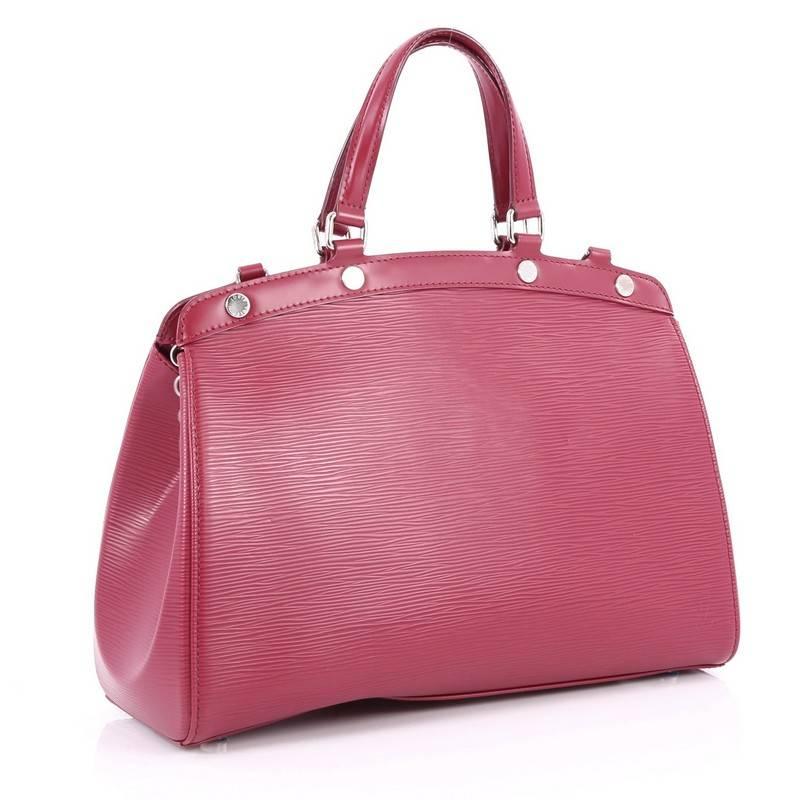 Pink Louis Vuitton Brea Epi Leather MM Handbag 