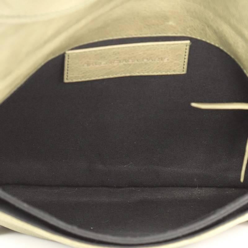 Balenciaga Envelope Clutch Giant Studs Leather  In Good Condition In NY, NY