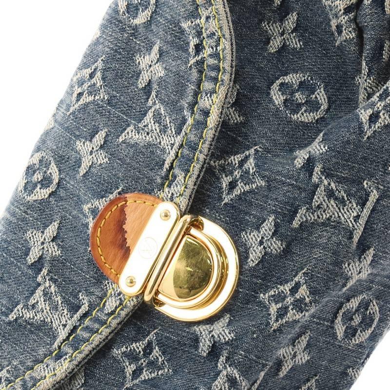 Women's Louis Vuitton Pleaty Handbag Denim Mini