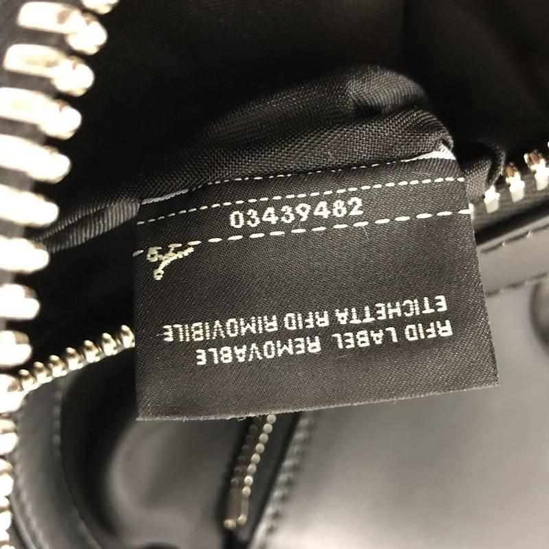 Fendi Faces Backpack Nylon and Leather  3