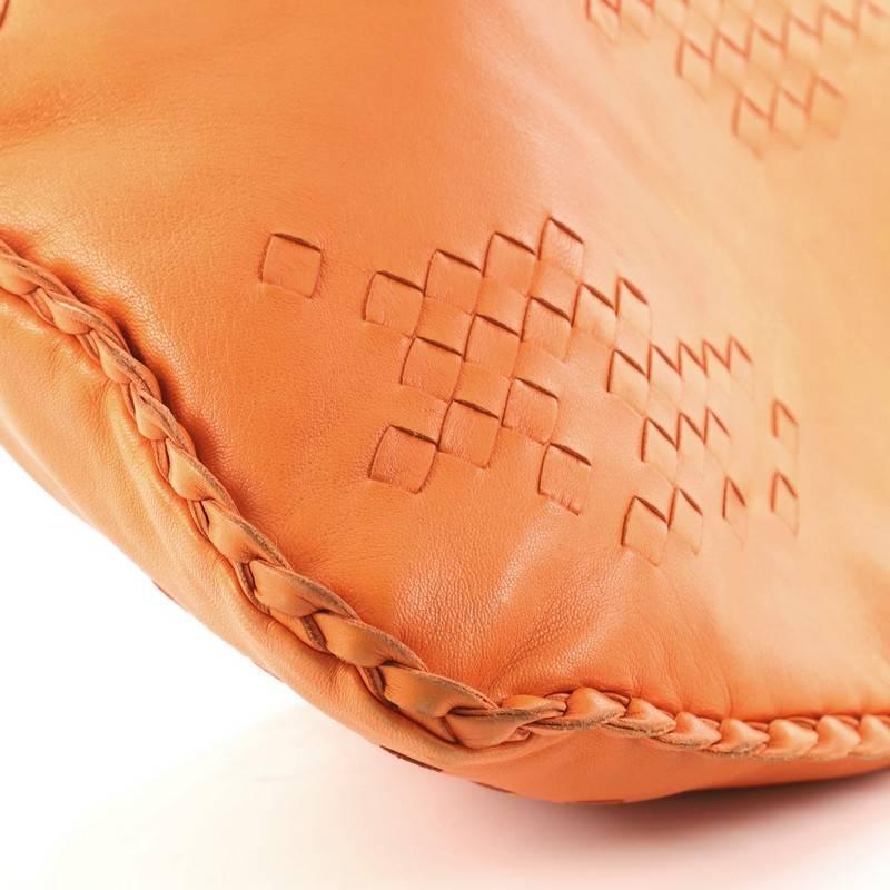 Bottega Veneta Hobo Leather with Intrecciato Detail Medium 1