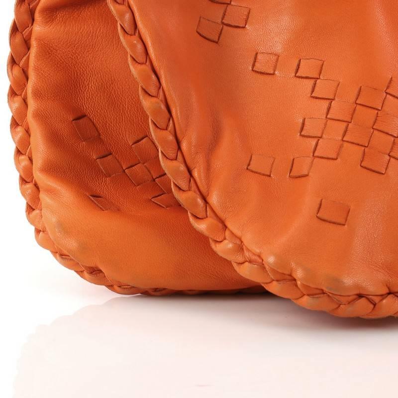 Bottega Veneta Hobo Leather with Intrecciato Detail Medium 4