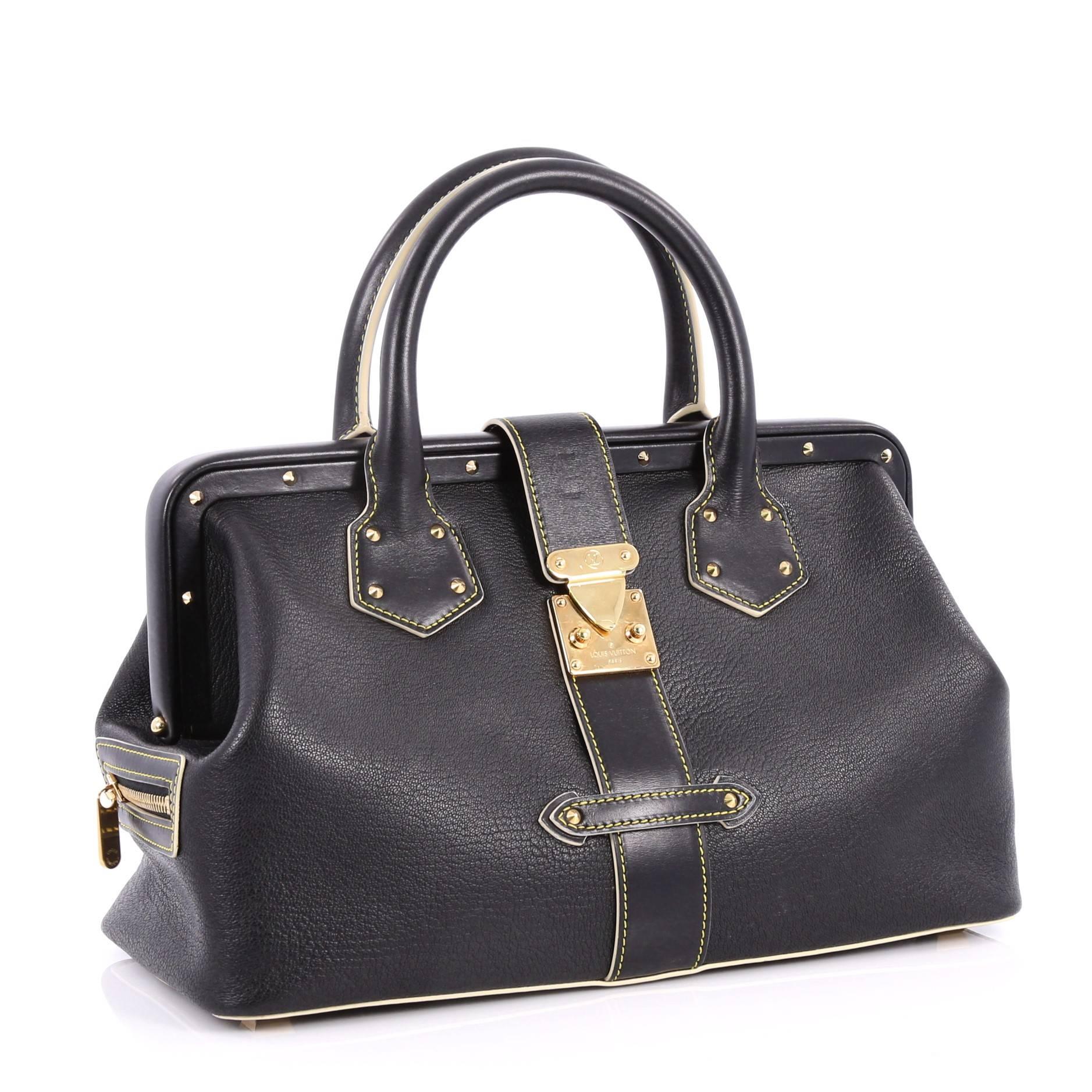 Black Louis Vuitton Suhali L'ingenieux Handbag Leather PM 