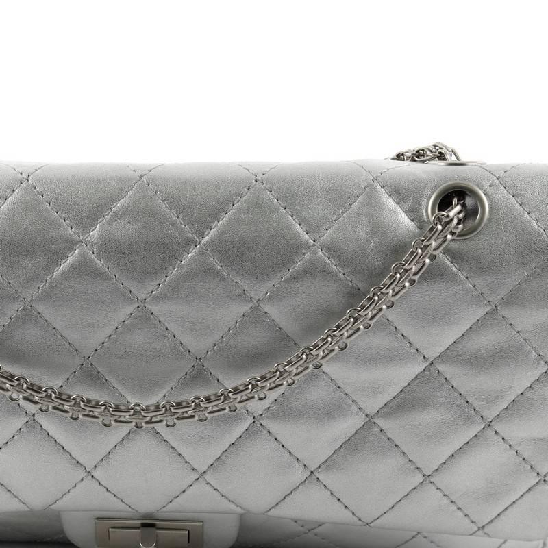 Chanel Reissue 2.55 Handbag Quilted Metallic Calfskin 226 2