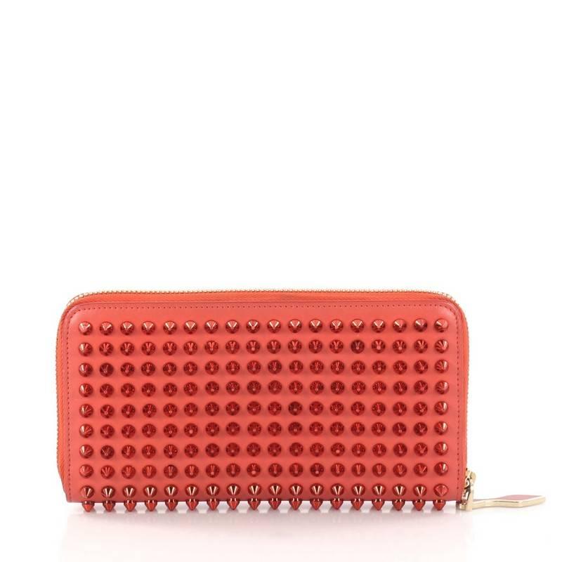 Christian Louboutin Panettone Wallet Spiked Leather  In Good Condition In NY, NY