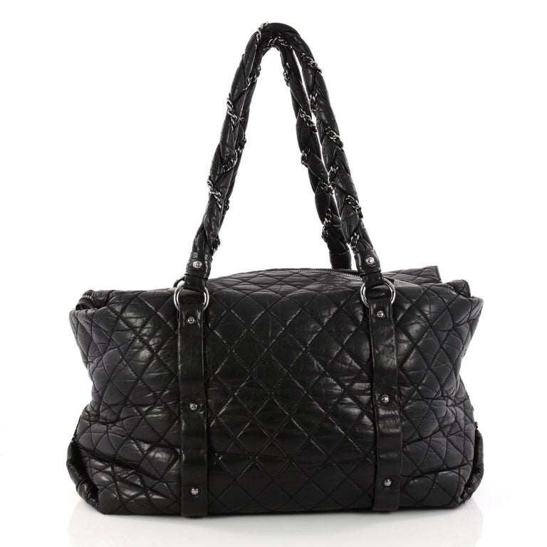 Chanel Ligne Lady Braid Quilted Leather XL Tote at 1stDibs | chanel ...