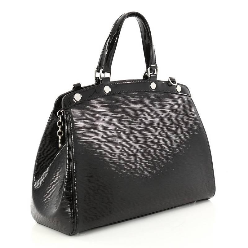 Black Louis Vuitton Brea Handbag Electric Epi Leather MM