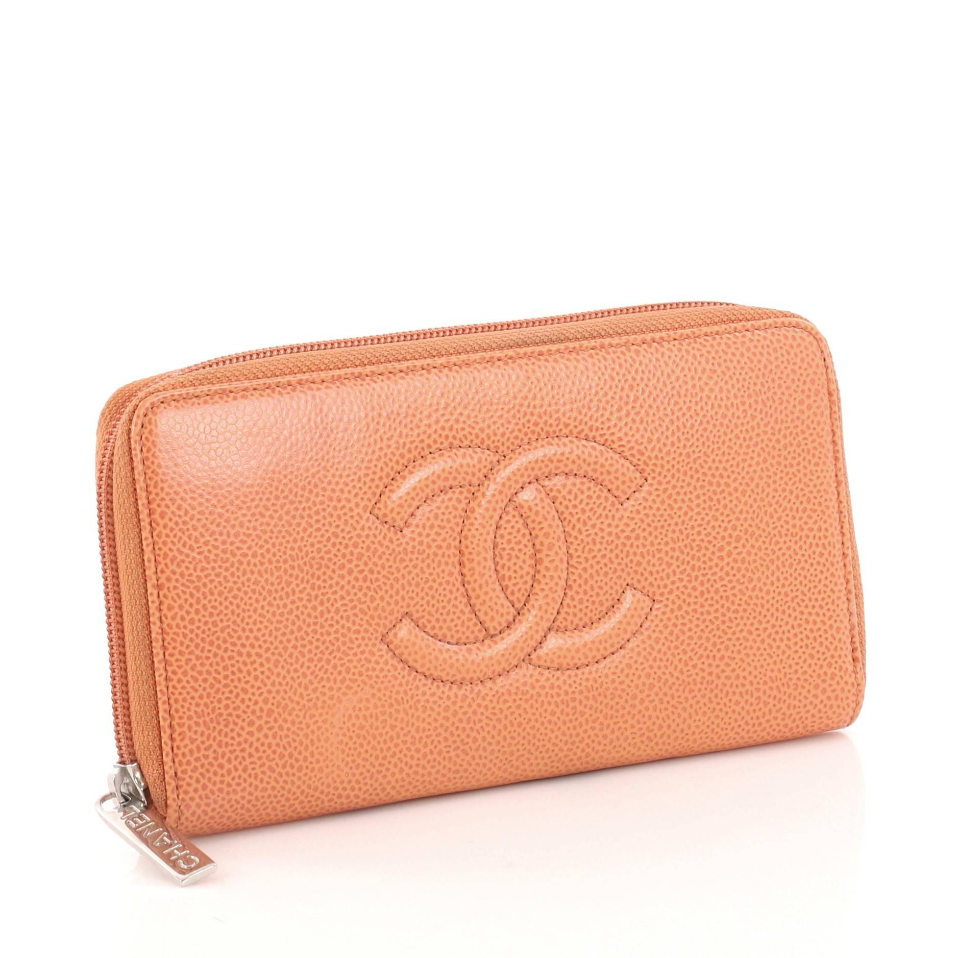 chanel long zipped wallet