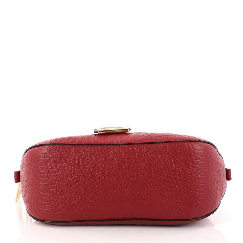 Women's Burberry Orchard Bag Embossed Check Leather Small