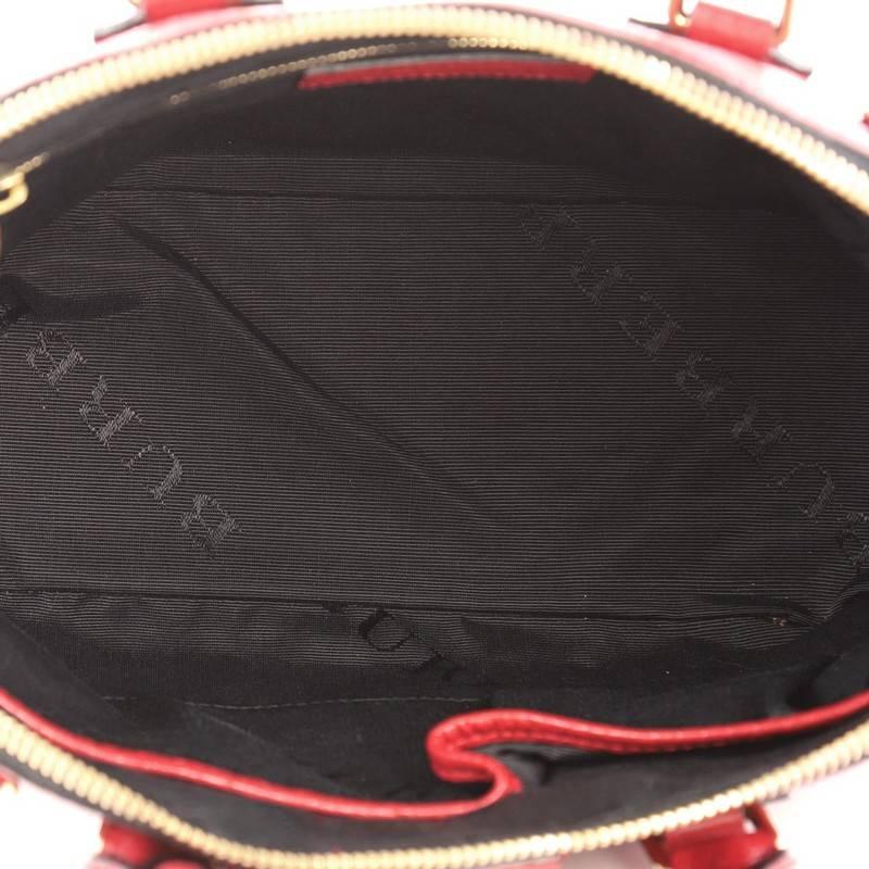 Burberry Orchard Bag Embossed Check Leather Small 1