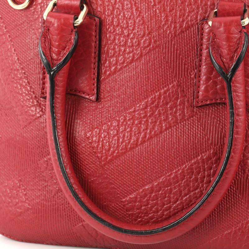 Burberry Orchard Bag Embossed Check Leather Small 2