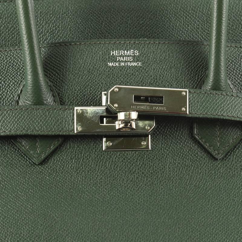 Hermes Vert Anglais Epsom with Palladium Hardware 35 Birkin Handbag  1