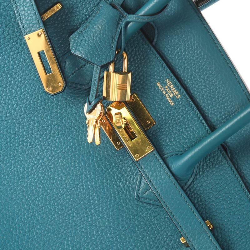 Hermes Birkin Handbag Cobalt Togo With Gold Hardware 35  1