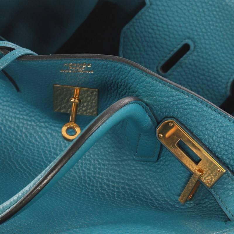 Hermes Birkin Handbag Cobalt Togo With Gold Hardware 35  3