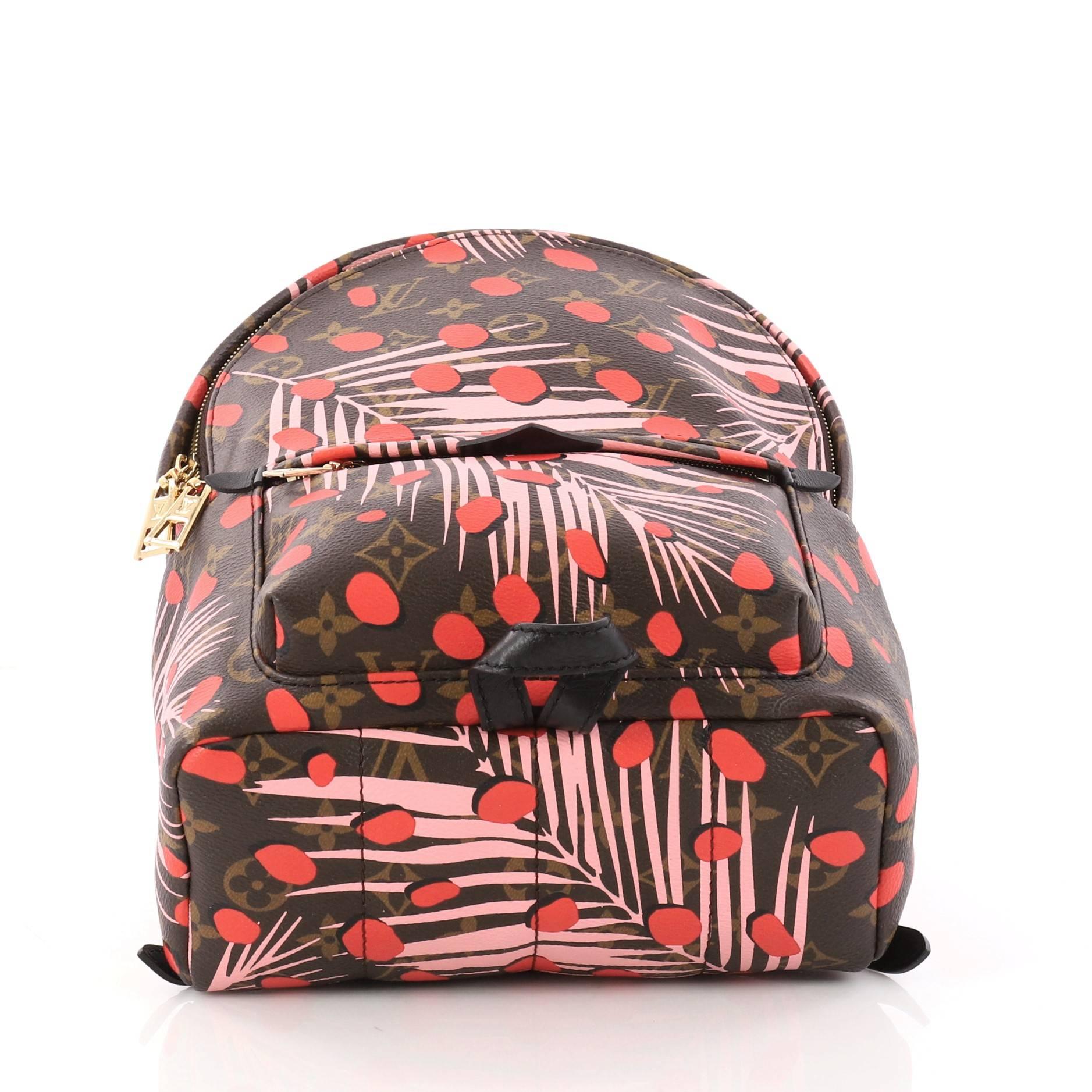 Black Louis Vuitton Palm Springs Backpack Limited Edition Jungle Dots PM